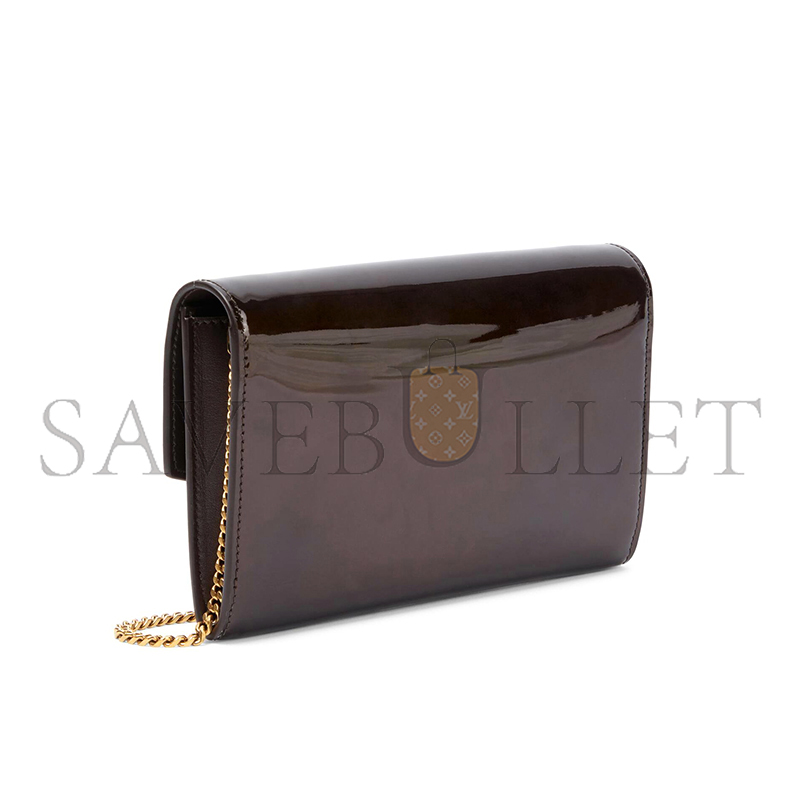 Y*L uptown patent leather wallet on chain 607788aacvm6160 (19*12*3cm)